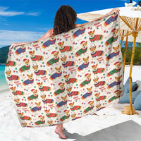 Wales Corgi Christmas Sarong Nadolig Llawen Welsh Dog Seamless Vibes - Wonder Print Shop