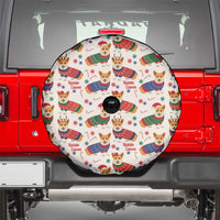 Wales Corgi Christmas Spare Tire Cover Nadolig Llawen Welsh Dog Seamless Vibes - Wonder Print Shop