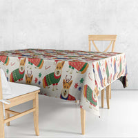 Wales Corgi Christmas Tablecloth Nadolig Llawen Welsh Dog Seamless Vibes - Wonder Print Shop