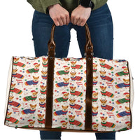 Wales Corgi Christmas Travel Bag Nadolig Llawen Welsh Dog Seamless Vibes - Wonder Print Shop