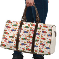 Wales Corgi Christmas Travel Bag Nadolig Llawen Welsh Dog Seamless Vibes - Wonder Print Shop