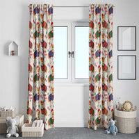 Wales Corgi Christmas Window Curtain Nadolig Llawen Welsh Dog Seamless Vibes - Wonder Print Shop