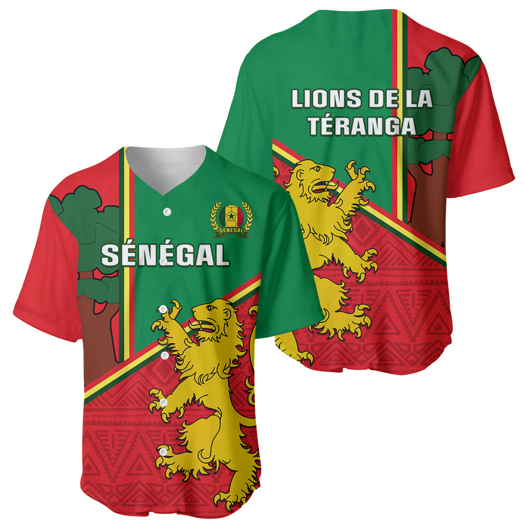 Senegal Football Baseball Jersey 2024 Go Champions Lions De La Teranga - Wonder Print Shop