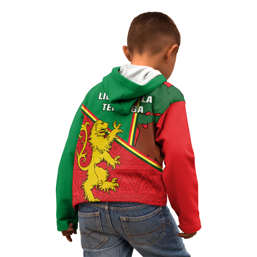 Senegal Football Kid Hoodie 2024 Go Champions Lions De La Teranga - Wonder Print Shop