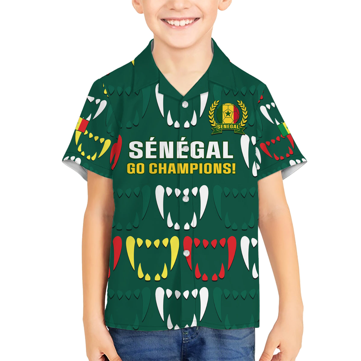 Custom Senegal Football Family Matching Short Sleeve Bodycon Dress and Hawaiian Shirt 2024 Culture Pour Home Style - Wonder Print Shop