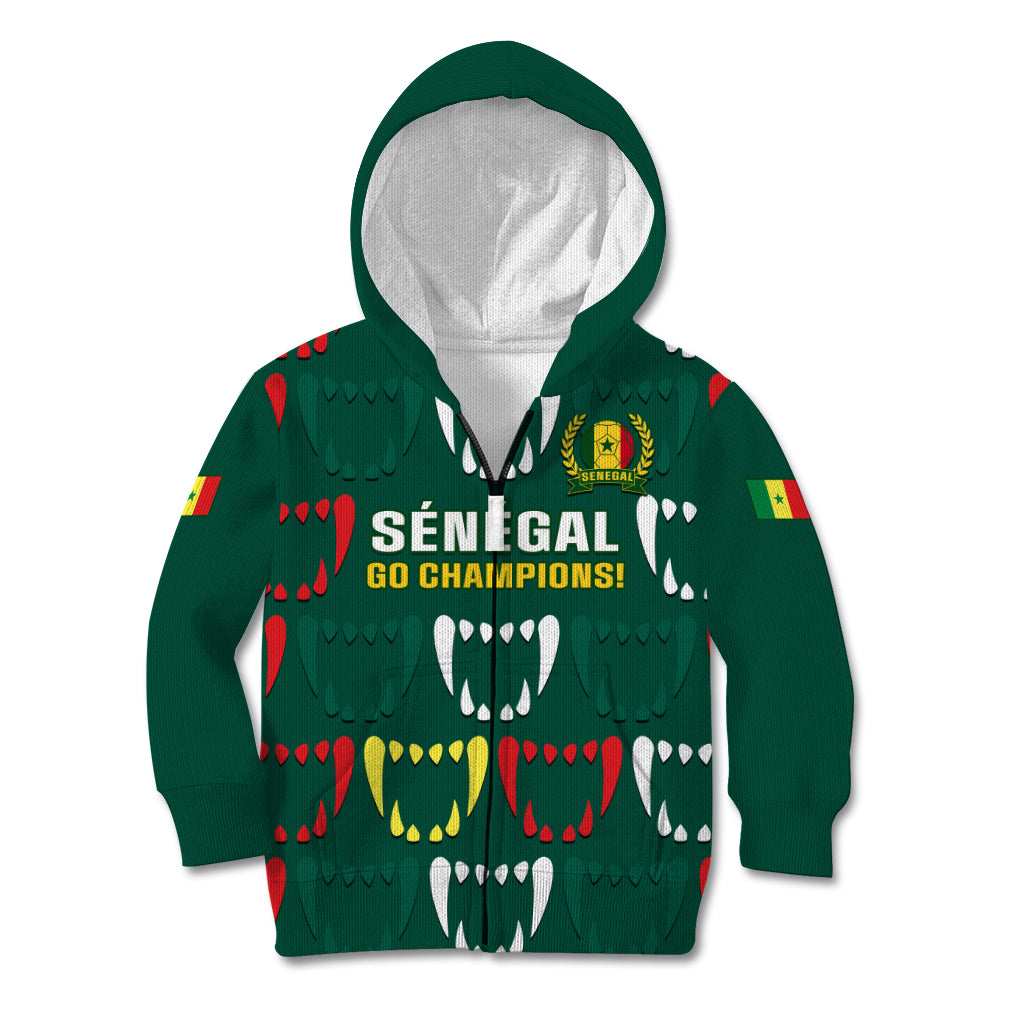Custom Senegal Football Kid Hoodie 2024 Culture Pour Home Style - Wonder Print Shop