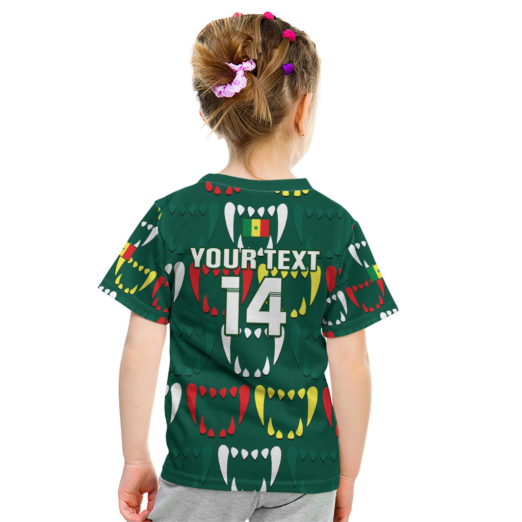 Custom Senegal Football Kid T Shirt 2024 Culture Pour Home Style - Wonder Print Shop