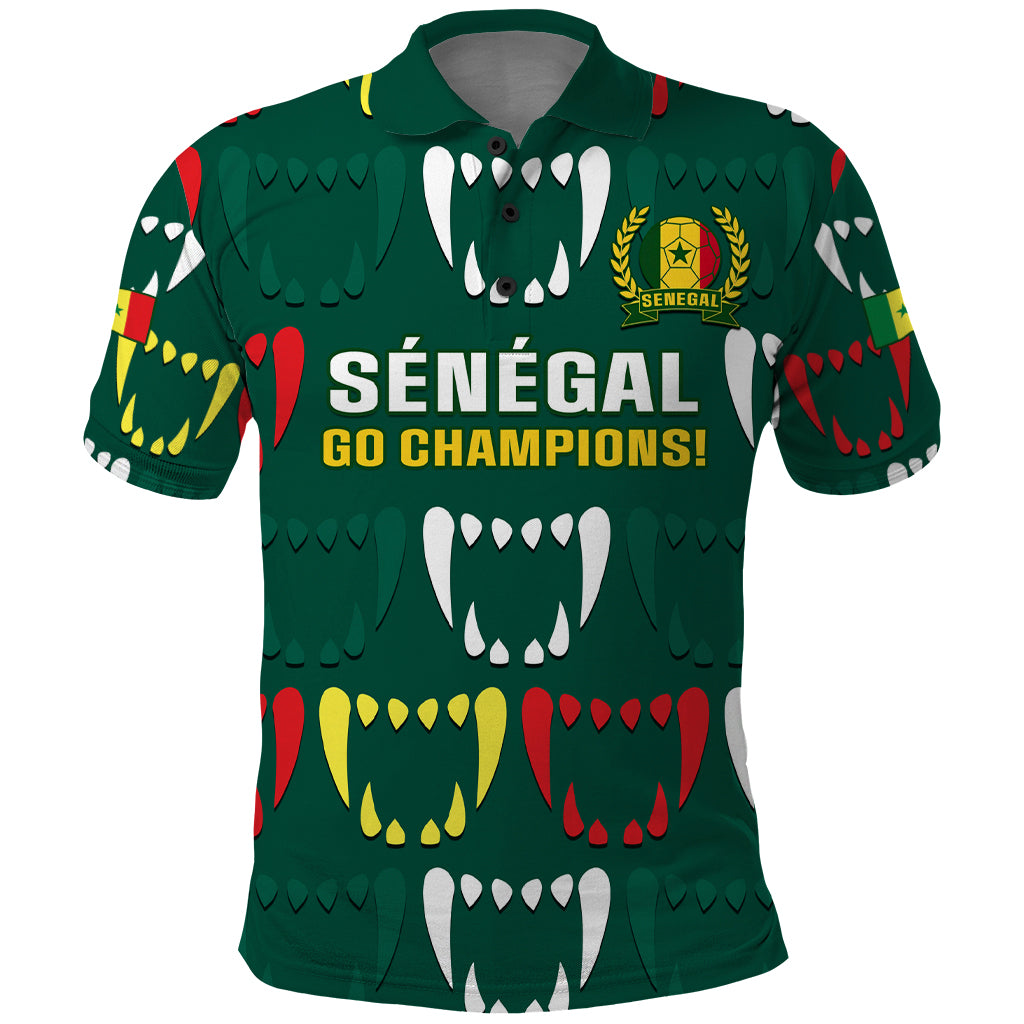 Custom Senegal Football Polo Shirt 2024 Culture Pour Home Style - Wonder Print Shop