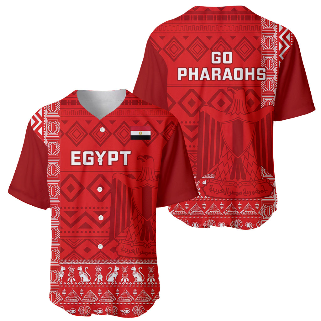 Egypt Football Baseball Jersey 2024 Go Champions Pharaohs Egyptian Patterns - Wonder Print Shop