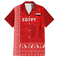 Egypt Football Family Matching Off Shoulder Long Sleeve Dress and Hawaiian Shirt 2024 Go Champions Pharaohs Egyptian Patterns - Wonder Print Shop