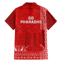 Egypt Football Family Matching Short Sleeve Bodycon Dress and Hawaiian Shirt 2024 Go Champions Pharaohs Egyptian Patterns - Wonder Print Shop