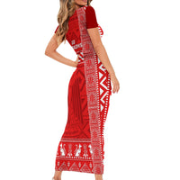 Egypt Football Family Matching Short Sleeve Bodycon Dress and Hawaiian Shirt 2024 Go Champions Pharaohs Egyptian Patterns - Wonder Print Shop