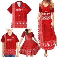 Egypt Football Family Matching Summer Maxi Dress and Hawaiian Shirt 2024 Go Champions Pharaohs Egyptian Patterns - Wonder Print Shop