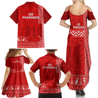 Egypt Football Family Matching Summer Maxi Dress and Hawaiian Shirt 2024 Go Champions Pharaohs Egyptian Patterns - Wonder Print Shop