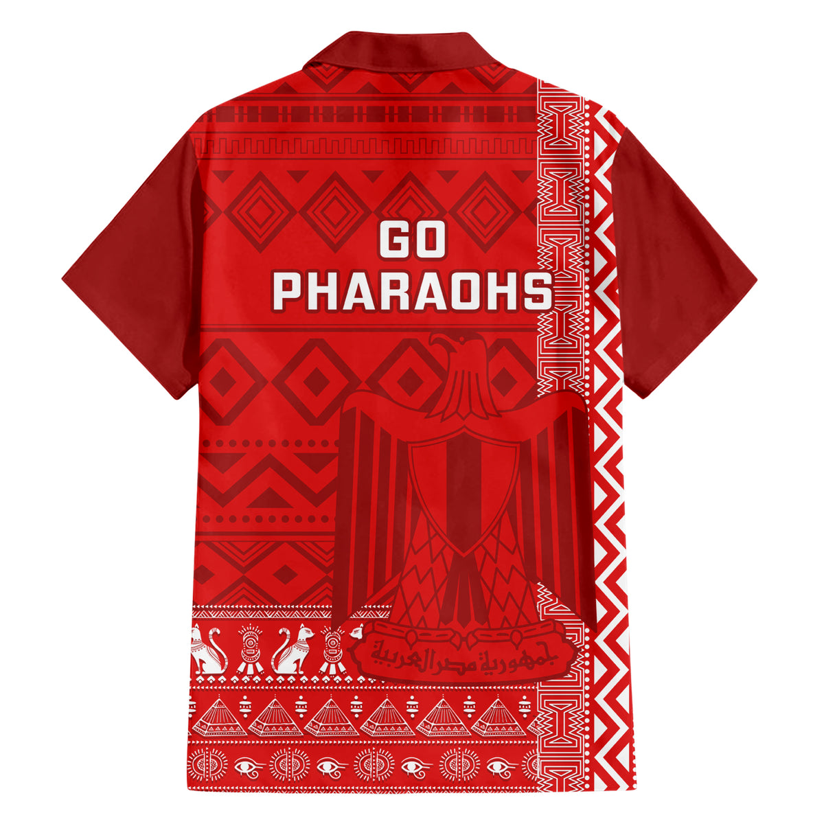 Egypt Football Hawaiian Shirt 2024 Go Champions Pharaohs Egyptian Patterns - Wonder Print Shop