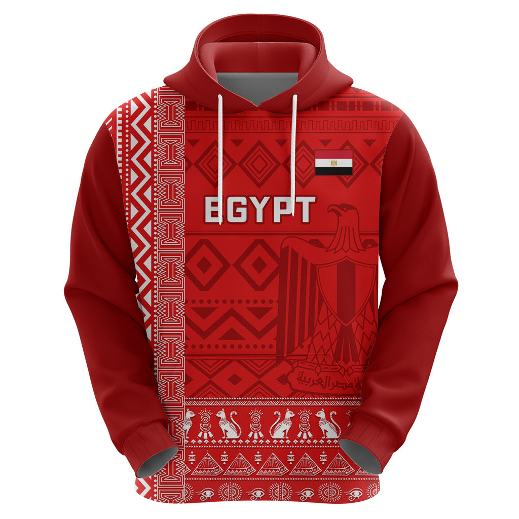 Egypt Football Hoodie 2024 Go Champions Pharaohs Egyptian Patterns - Wonder Print Shop