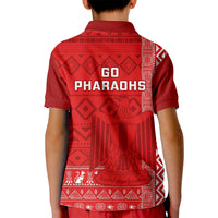 Egypt Football Kid Polo Shirt 2024 Go Champions Pharaohs Egyptian Patterns - Wonder Print Shop