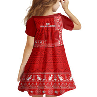 Egypt Football Kid Short Sleeve Dress 2024 Go Champions Pharaohs Egyptian Patterns - Wonder Print Shop
