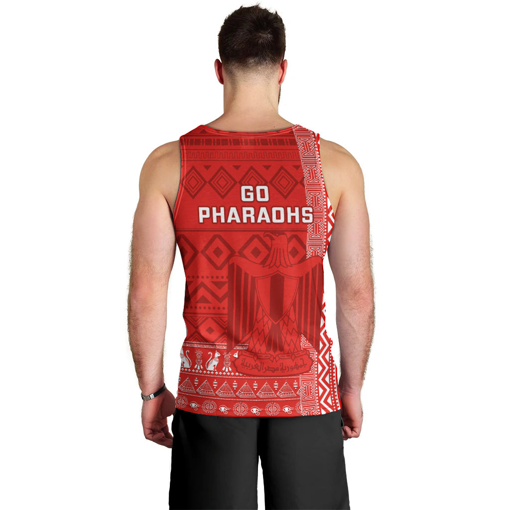 Egypt Football Men Tank Top 2024 Go Champions Pharaohs Egyptian Patterns - Wonder Print Shop