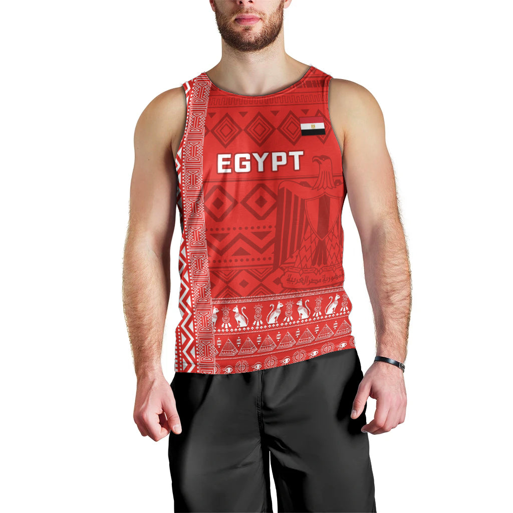 Egypt Football Men Tank Top 2024 Go Champions Pharaohs Egyptian Patterns - Wonder Print Shop