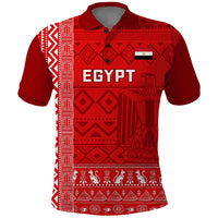 Egypt Football Polo Shirt 2024 Go Champions Pharaohs Egyptian Patterns - Wonder Print Shop