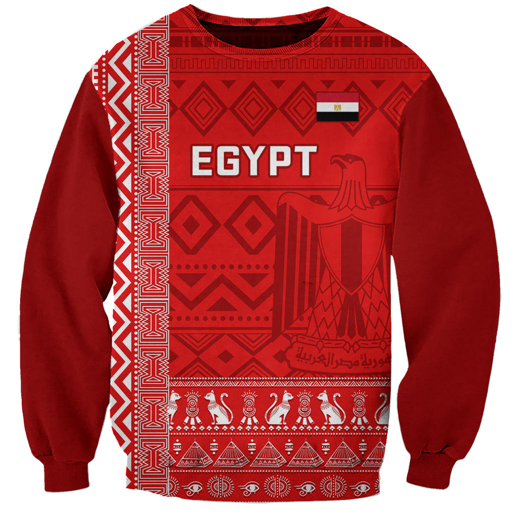 Egypt Football Sweatshirt 2024 Go Champions Pharaohs Egyptian Patterns