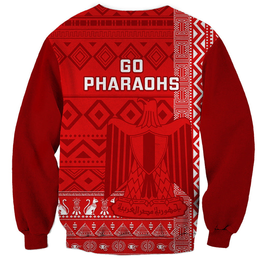 Egypt Football Sweatshirt 2024 Go Champions Pharaohs Egyptian Patterns - Wonder Print Shop
