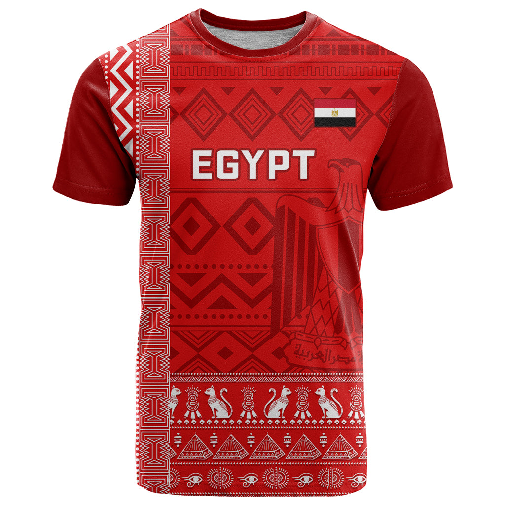 Egypt Football T Shirt 2024 Go Champions Pharaohs Egyptian Patterns - Wonder Print Shop
