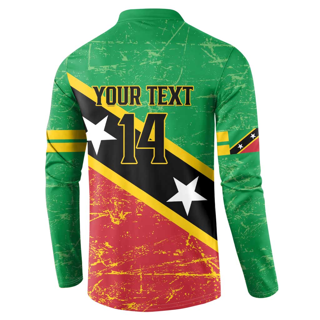 Custom Saint Kitts and Nevis Football Button Sweatshirt 2025 Go Sugar Boyz