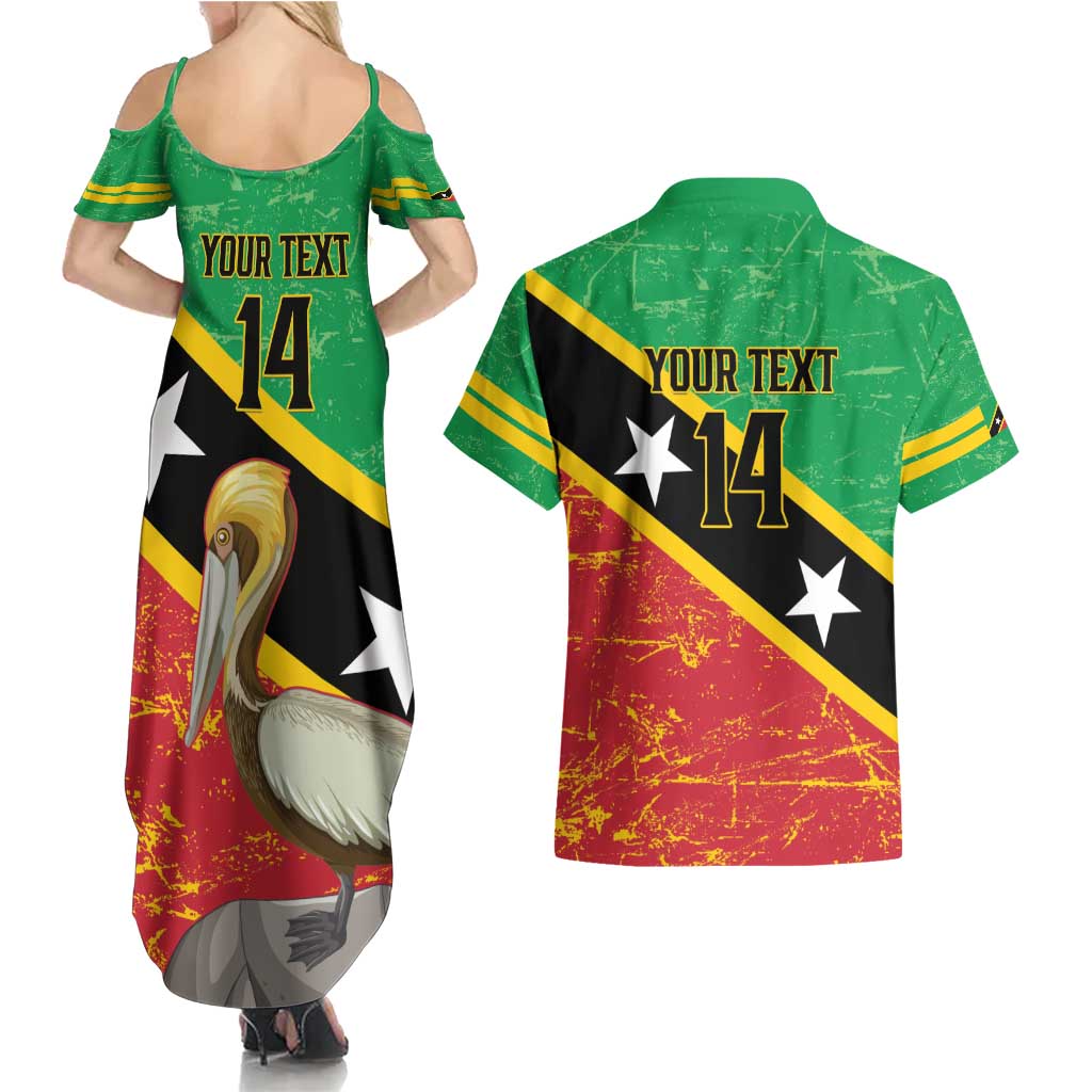 Custom Saint Kitts and Nevis Football Couples Matching Summer Maxi Dress and Hawaiian Shirt 2025 Go Sugar Boyz