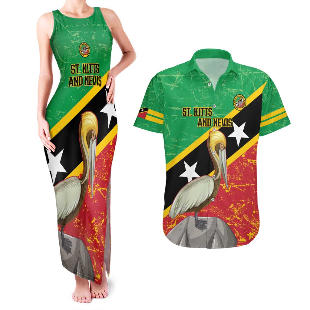 Custom Saint Kitts and Nevis Football Couples Matching Tank Maxi Dress and Hawaiian Shirt 2025 Go Sugar Boyz