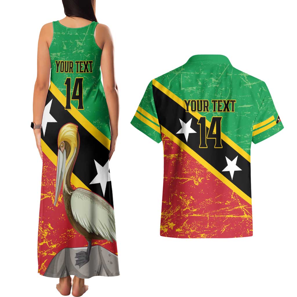 Custom Saint Kitts and Nevis Football Couples Matching Tank Maxi Dress and Hawaiian Shirt 2025 Go Sugar Boyz