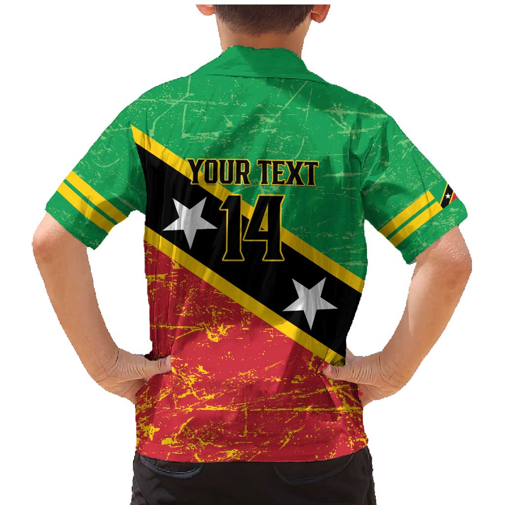 Custom Saint Kitts and Nevis Football Family Matching Mermaid Dress and Hawaiian Shirt 2025 Go Sugar Boyz