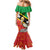 Custom Saint Kitts and Nevis Football Family Matching Mermaid Dress and Hawaiian Shirt 2025 Go Sugar Boyz