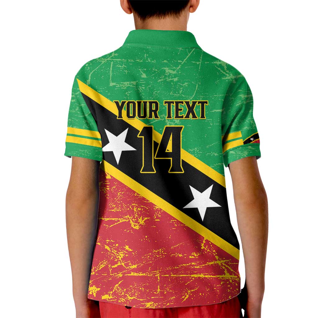 Custom Saint Kitts and Nevis Football Kid Polo Shirt 2025 Go Sugar Boyz