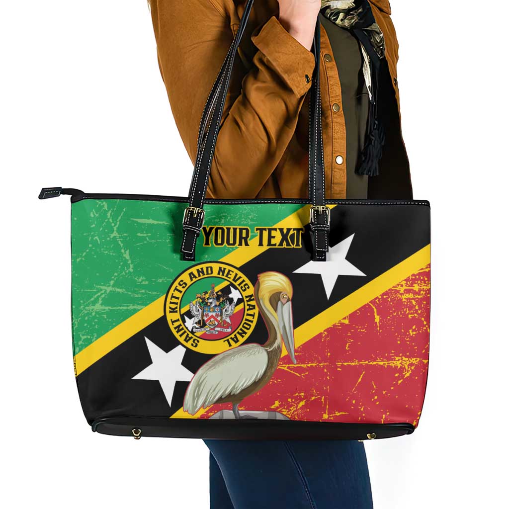 Custom Saint Kitts and Nevis Football Leather Tote Bag 2025 Go Sugar Boyz