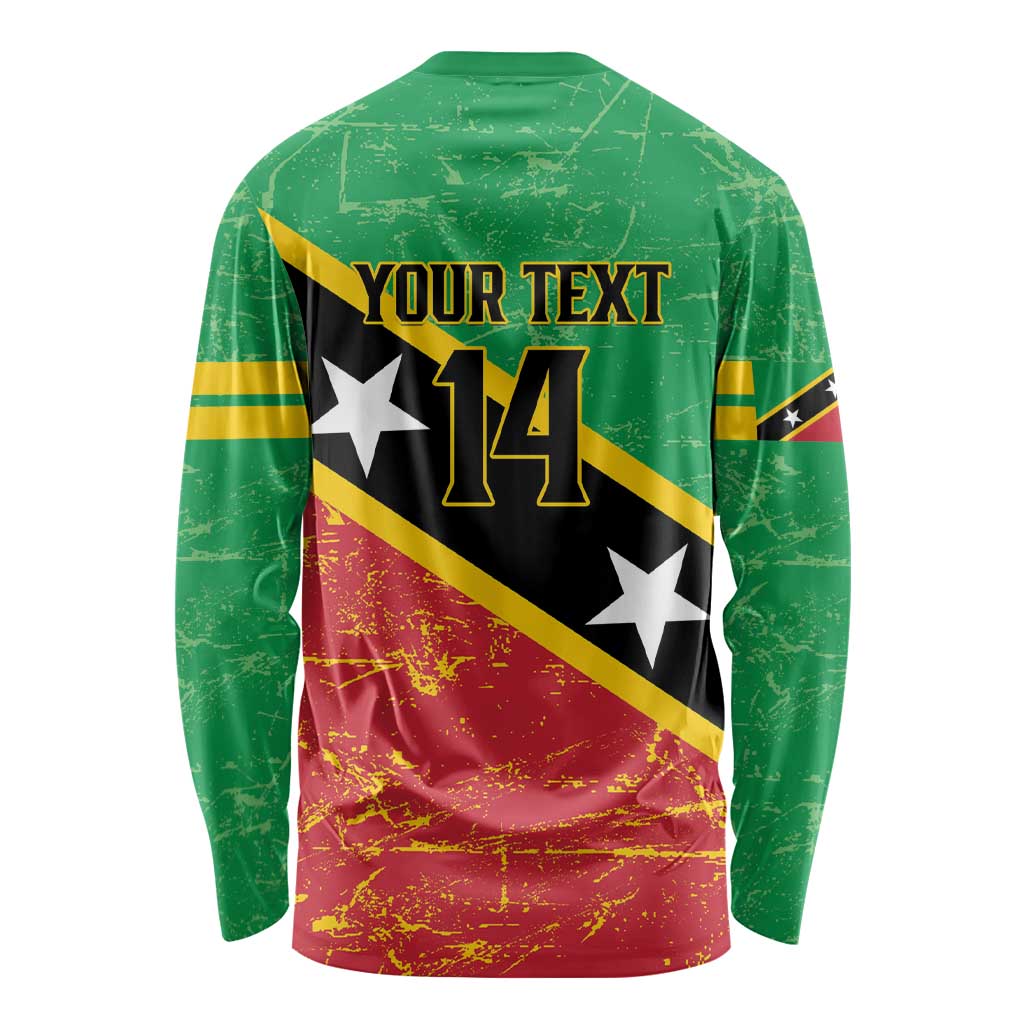 Custom Saint Kitts and Nevis Football Long Sleeve Shirt 2025 Go Sugar Boyz
