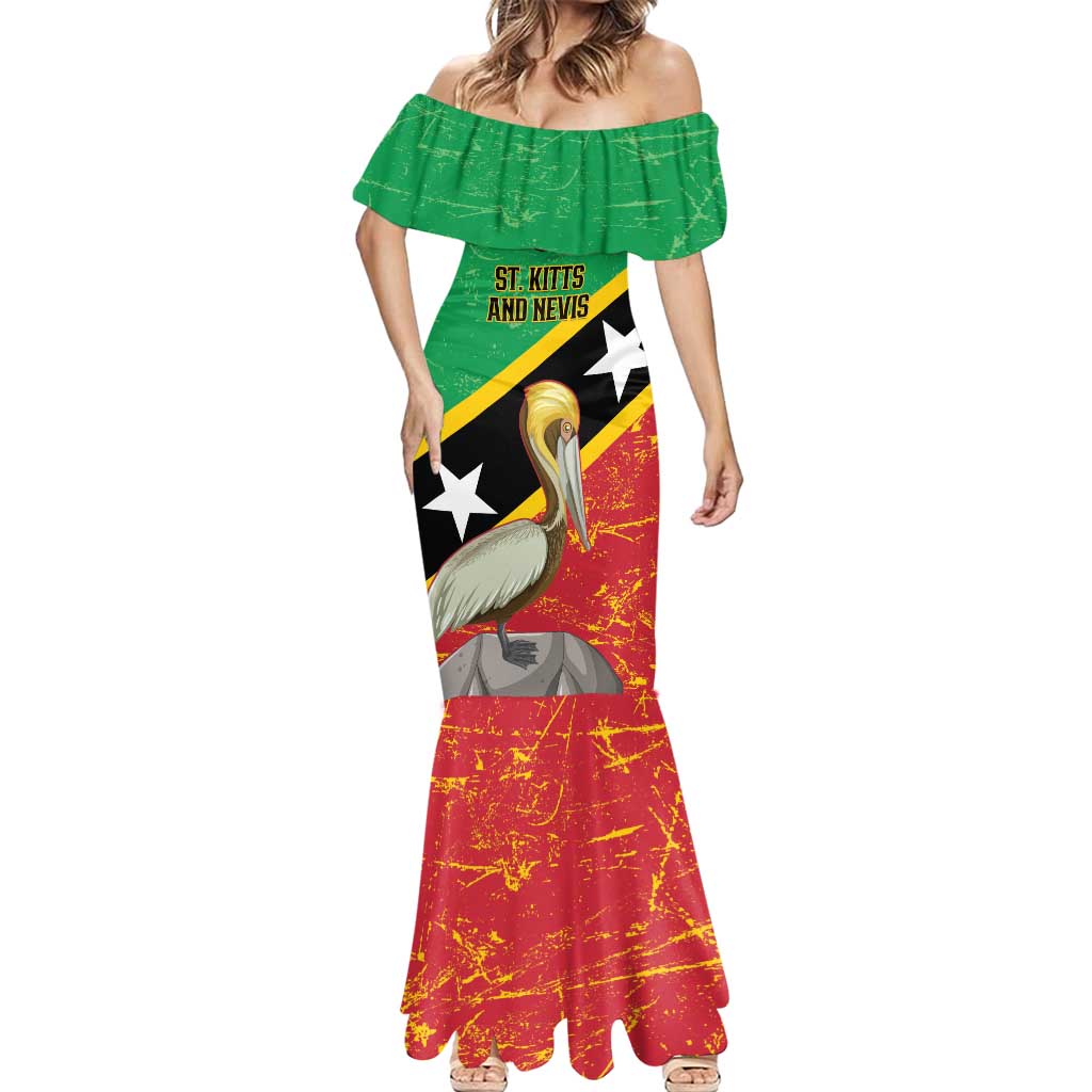 Custom Saint Kitts and Nevis Football Mermaid Dress 2025 Go Sugar Boyz