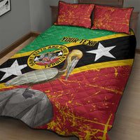 Custom Saint Kitts and Nevis Football Quilt Bed Set 2025 Go Sugar Boyz