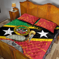 Custom Saint Kitts and Nevis Football Quilt Bed Set 2025 Go Sugar Boyz