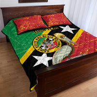 Custom Saint Kitts and Nevis Football Quilt Bed Set 2025 Go Sugar Boyz