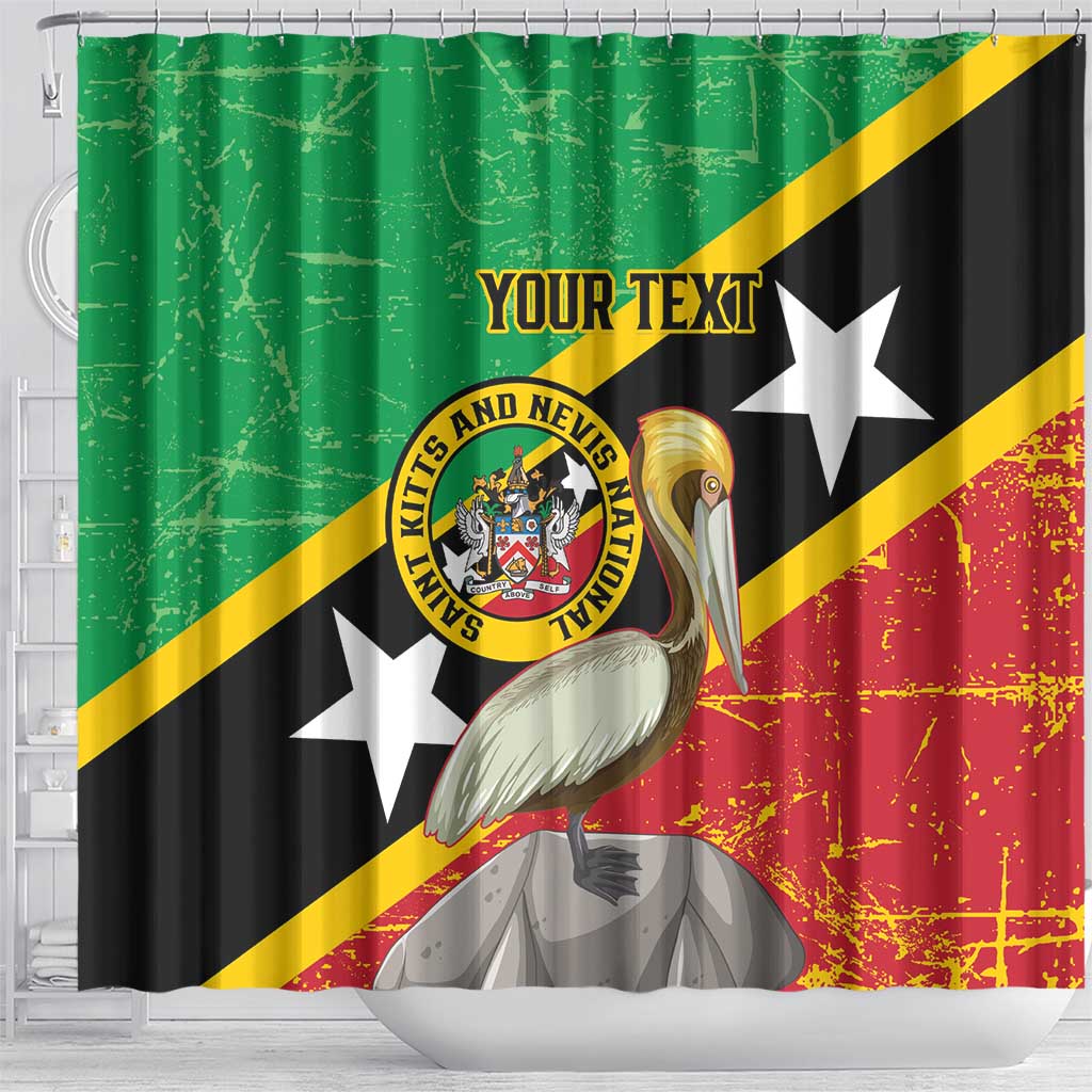 Custom Saint Kitts and Nevis Football Shower Curtain 2025 Go Sugar Boyz