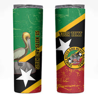Custom Saint Kitts and Nevis Football Skinny Tumbler 2025 Go Sugar Boyz
