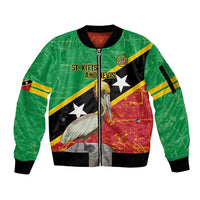 Custom Saint Kitts and Nevis Football Sleeve Zip Bomber Jacket 2025 Go Sugar Boyz