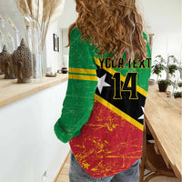 Custom Saint Kitts and Nevis Football Women Casual Shirt 2025 Go Sugar Boyz