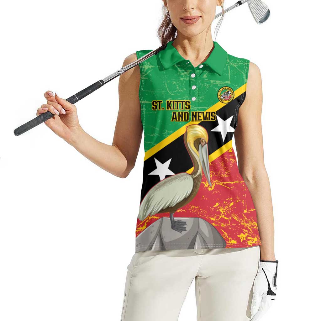 Custom Saint Kitts and Nevis Football Women Sleeveless Polo Shirt 2025 Go Sugar Boyz