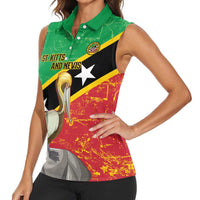 Custom Saint Kitts and Nevis Football Women Sleeveless Polo Shirt 2025 Go Sugar Boyz