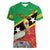 Custom Saint Kitts and Nevis Football Women V-Neck T-Shirt 2025 Go Sugar Boyz