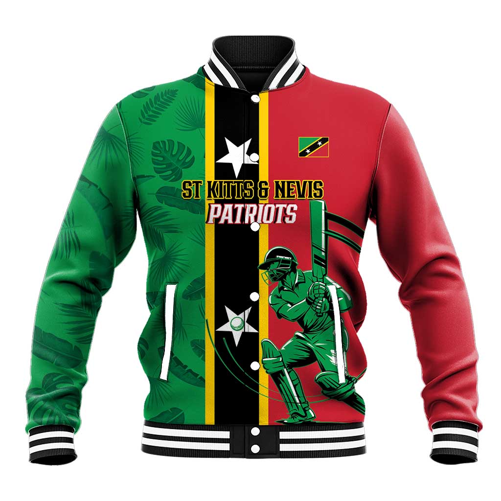 Custom Saint Kitts and Nevis Cricket Baseball Jacket Go Champions Patriots