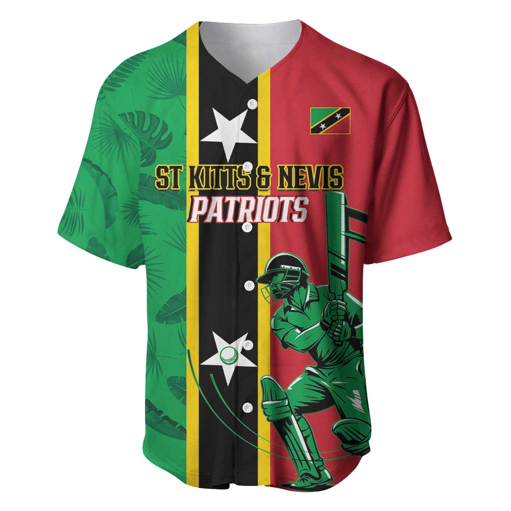 Custom Saint Kitts and Nevis Cricket Baseball Jersey Go Champions Patriots